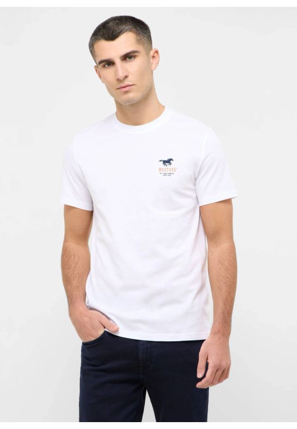Męski T-Shirt Mustang Style Austin Bright White 1016494 2007