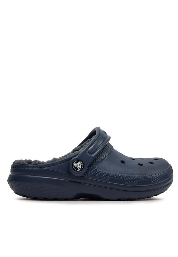 Crocs Klapki Classic Lined Clog 203591 Granatowy. Kolor: niebieski