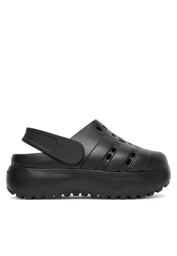 Adidas - adidas Sandały adilette Platform Clogs JP9577 Czarny. Kolor: czarny. Materiał: syntetyk. Obcas: na platformie