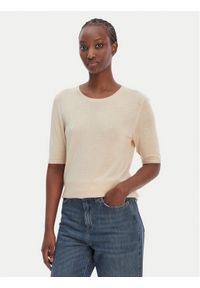 BOSS Sweter C_Fiaffu 50557077 Beżowy Regular Fit. Kolor: beżowy. Materiał: syntetyk #1