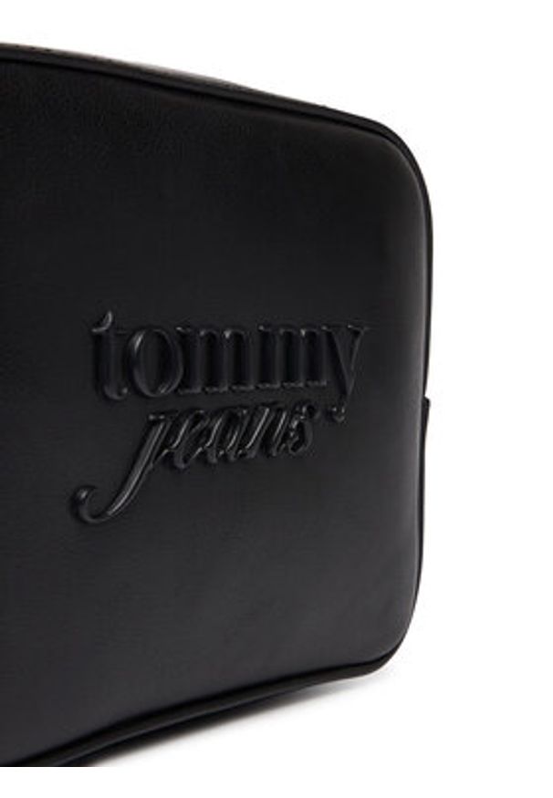 Tommy Jeans Torebka Tjw Must Camera Bag AW0AW18451 Czarny. Kolor: czarny. Materiał: skórzane