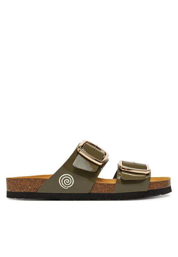 Klapki Dr. Brinkmann. Kolor: zielony