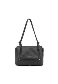 Calvin Klein Torebka Roped Shoulder Bag Nylon K60K609407 Czarny. Kolor: czarny