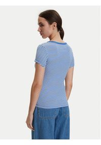 Tommy Jeans T-Shirt DW0DW17385 Niebieski Slim Fit. Kolor: niebieski. Materiał: bawełna #3