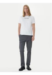 Calvin Klein T-Shirt Logo 30s LV04LD230G Biały Relaxed Fit. Kolor: biały. Materiał: bawełna #4