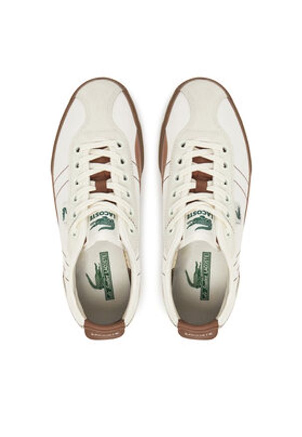 Lacoste Sneakersy 7-49CFA0007 Beżowy. Kolor: beżowy. Materiał: materiał