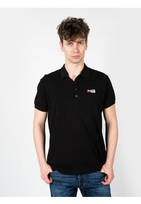Diesel Koszulka Polo "T-Weet" | A00418-RBAWH-900 | Mężczyzna | Czarny. Okazja: na co dzień, na spotkanie biznesowe. Typ kołnierza: polo. Kolor: czarny. Materiał: bawełna. Długość rękawa: krótki rękaw. Długość: krótkie. Wzór: nadruk. Styl: casual, biznesowy, elegancki #3