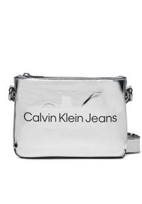 Calvin Klein Jeans Torebka Sculpted Camera Pouch21 Mono S K60K611862 Srebrny. Kolor: srebrny. Materiał: skórzane #1