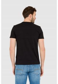 La Martina - LA MARTINA Czarny męski t-shirt Regular Fit, Rozmiar M. Kolor: czarny #4