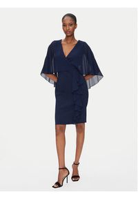 Rinascimento Sukienka koktajlowa CFC0123560003 Granatowy Regular Fit. Kolor: niebieski. Materiał: syntetyk. Styl: wizytowy #2