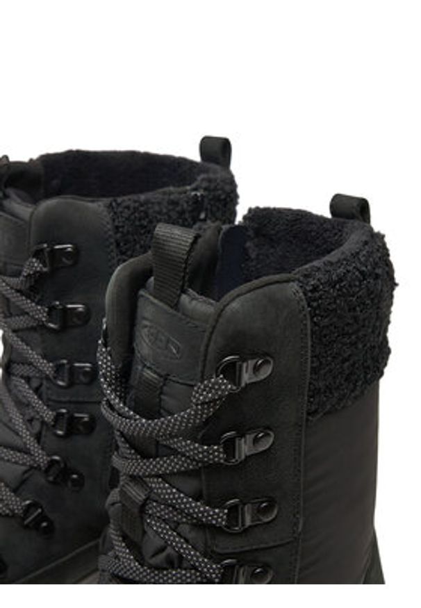 keen - Keen Śniegowce Greta Tall Waterproof 1029410 Czarny. Kolor: czarny. Materiał: skóra