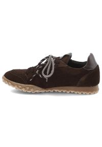 CheBello - Brązowe Sneakersy Chebello Skórzane Obuwie Damskie. Okazja: na co dzień. Kolor: brązowy. Materiał: skóra #7