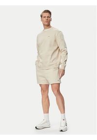 Tommy Jeans Szorty sportowe DM0DM21931 Beżowy jasny Regular Fit. Kolor: beżowy. Materiał: bawełna. Styl: sportowy #2