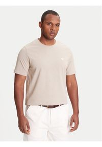 Guess T-Shirt M4YI0A KCCM1 Beżowy Regular Fit. Kolor: beżowy. Materiał: bawełna #1