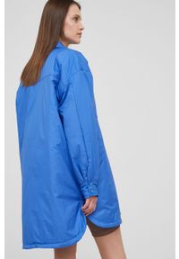 Answear Lab kurtka damska przejściowa. Kolor: niebieski. Materiał: materiał. Wzór: gładki. Styl: wakacyjny #5