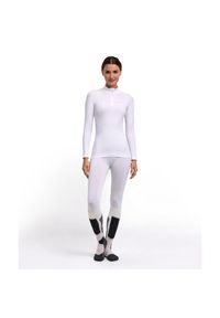 Damska koszulka z długim rękawem i zamkiem przy szyi Falke Maximum Warm. Kolor: biały. Materiał: materiał. Długość rękawa: długi rękaw. Długość: długie #1