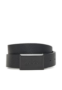Hugo - HUGO Pasek Męski 50555040 Czarny. Kolor: czarny. Materiał: skóra #1