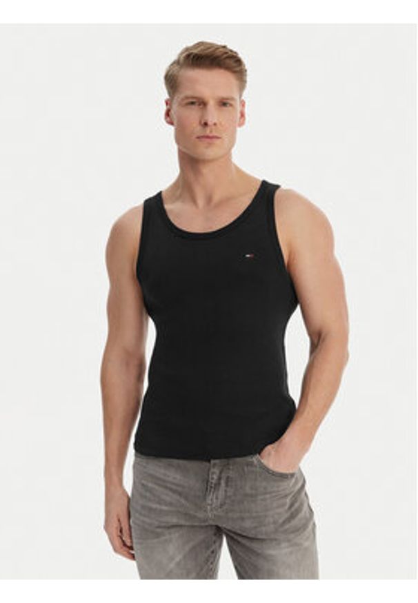 Tommy Jeans Komplet tank topów DM0DM20769 Czarny Slim Fit. Kolor: czarny. Materiał: bawełna