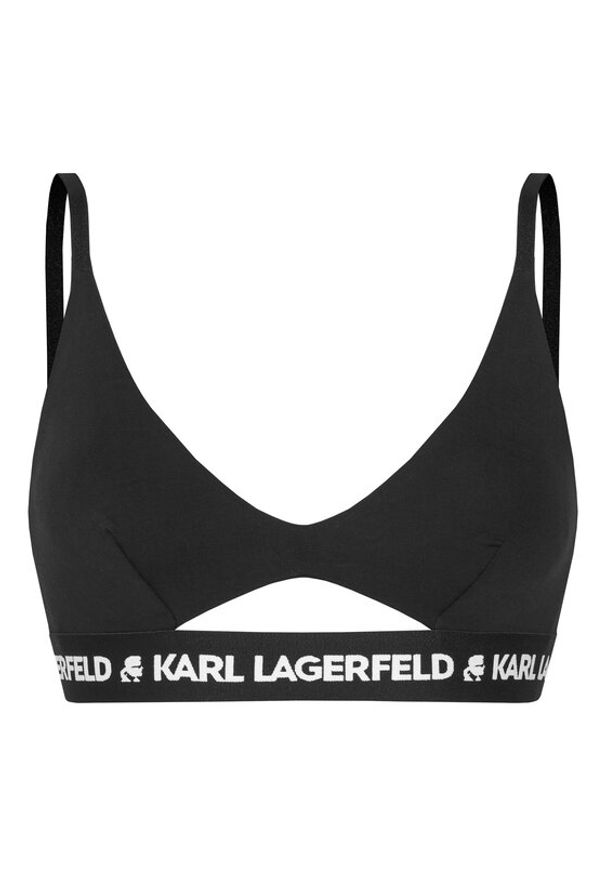 Karl Lagerfeld - KARL LAGERFELD Biustonosz braletka A1W47006 Czarny. Kolor: czarny. Materiał: lyocell