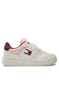 Tommy Jeans Sneakersy Tjw Retro Basket EN0EN02206 Écru. Materiał: skóra