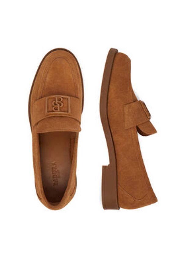 Badura Loafersy EO-ADELE-LT2674-6 Brązowy. Kolor: brązowy. Materiał: skóra, zamsz
