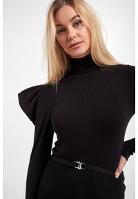 Liu Jo - Golf damski LIU JO. Typ kołnierza: golf. Materiał: prążkowany. Długość rękawa: długi rękaw. Długość: długie. Wzór: aplikacja #3