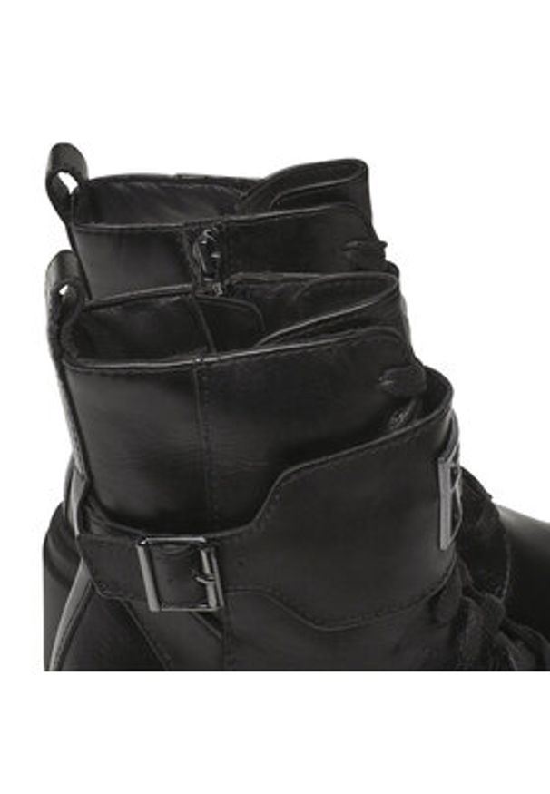 Gino Rossi - GINO ROSSI Trzewiki RST-CIRCLE-07 Czarny. Kolor: czarny. Materiał: skóra