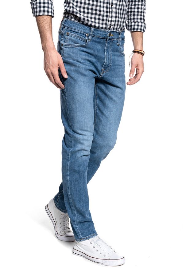 Lee - LEE AUSTIN MĘSKIE SPODNIE JEANSOWE DARK FREEPORT L733PXGQ 112140805