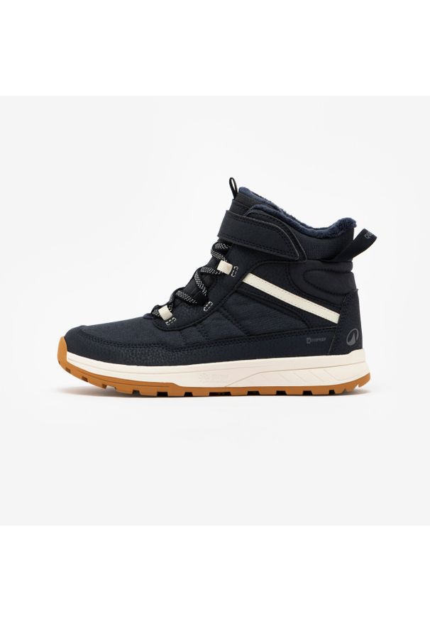 quechua - Buty turystyczne dla dzieci Quechua SH500 Warm wodoodporne. Okazja: na co dzień. Kolor: szary, niebieski, wielokolorowy. Sezon: zima. Sport: outdoor, turystyka piesza