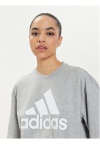 Adidas - adidas T-Shirt Essentials Big Logo IL3322 Szary Loose Fit. Kolor: szary. Materiał: bawełna #5