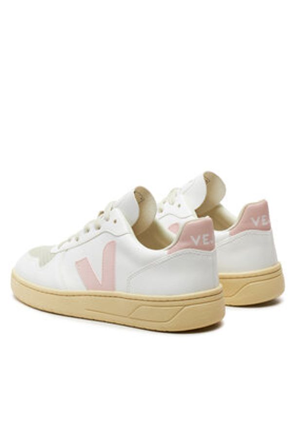 Veja Sneakersy V-10 VX0703131A Biały. Kolor: biały. Materiał: skóra
