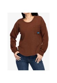 KAVU - Bluza bawełniana damska Kavu Penshaw. Kolor: czerwony. Materiał: bawełna