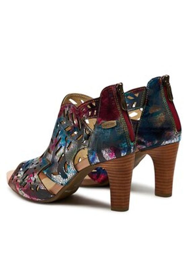 Laura Vita Sandały Albane 482 Czarny. Kolor: czarny. Materiał: skóra