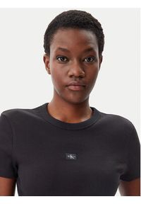 Calvin Klein Jeans T-Shirt J20J225245 Czarny Slim Fit. Kolor: czarny. Materiał: bawełna #4