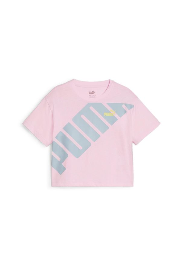 Koszulka sportowa dla dzieci Puma Power Short Lenght. Kolor: różowy