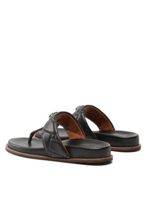 Kurt Geiger Japonki Kensington T-Bar Chunky 9819900109 Czarny. Kolor: czarny. Materiał: skóra