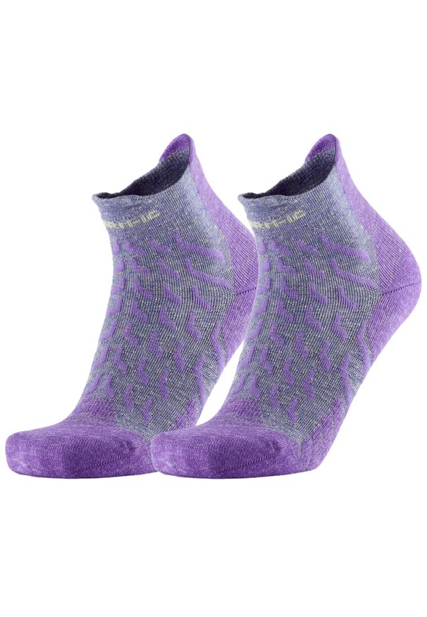 Skarpety trekkingowe dla kobieta Therm-ic Trekking UltraCool Linen Ankle Lady. Kolor: wielokolorowy, fioletowy, szary. Materiał: len, poliamid, wiskoza, elastan. Sport: turystyka piesza