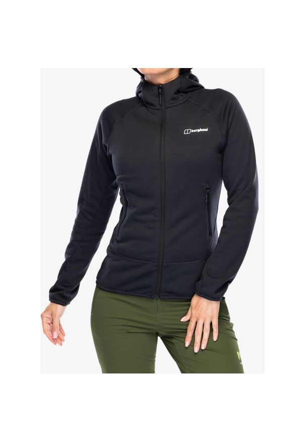 Bluza polarowa damska Berghaus Heuberg Hoody. Kolor: czarny. Materiał: polar