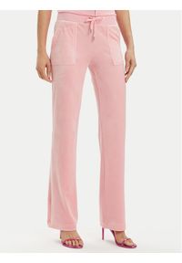 Juicy Couture Spodnie dresowe Del Ray JCAP180 Różowy Regular Fit. Kolor: różowy. Materiał: syntetyk #1