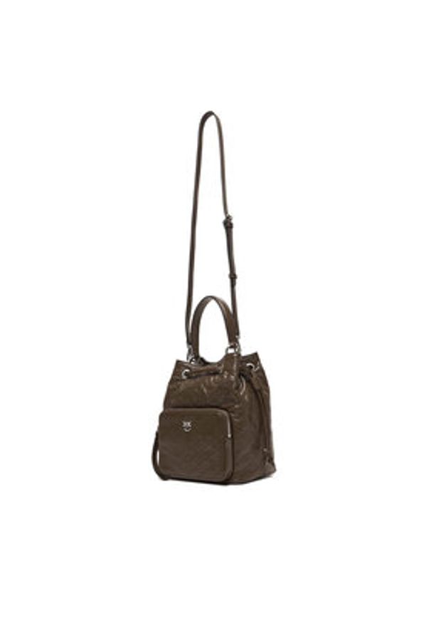 Pinko - PINKO Torebka Cargo Bucket Al 25-26 PLTT 105112 A2JC Brązowy. Kolor: brązowy. Materiał: skórzane