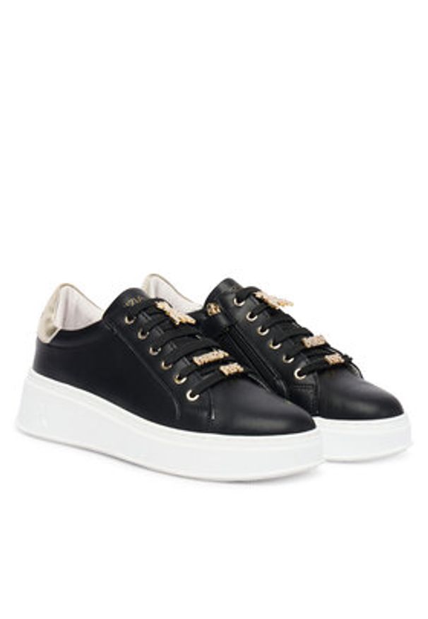 Patrizia Pepe Sneakersy PPJ905.31 Czarny. Kolor: czarny. Materiał: skóra