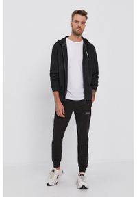 Calvin Klein Jeans Bluza męska kolor czarny z kapturem z nadrukiem. Okazja: na co dzień. Typ kołnierza: kaptur. Kolor: czarny. Materiał: dzianina. Wzór: nadruk. Styl: casual #2