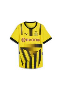 Puma - Damska koszulka pucharowa Borussia Dortmund 24/25 PUMA Faster Yellow Black. Kolor: żółty, wielokolorowy, czarny