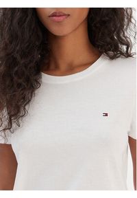 TOMMY HILFIGER - Tommy Hilfiger T-Shirt WW0WW22043 Biały Regular Fit. Kolor: biały. Materiał: bawełna #3