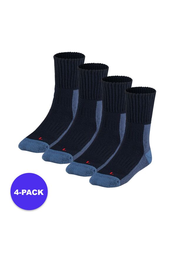 XTREME - Skarpety do chodzenia unisex – Multi Blue – 4 pary. Kolor: niebieski. Materiał: wełna, poliester, elastan, poliamid. Sport: turystyka piesza, narciarstwo