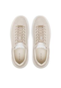 Guess Sneakersy FMTLBA SUE12 Beżowy. Kolor: beżowy. Materiał: zamsz, skóra
