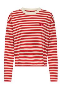 only - ONLY Bluzka Livina 15359682 Czerwony Regular Fit. Kolor: czerwony. Materiał: bawełna #5