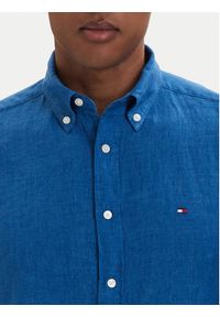 TOMMY HILFIGER - Tommy Hilfiger Koszula MW0MW41530 Niebieski Regular Fit. Kolor: niebieski. Materiał: len #5
