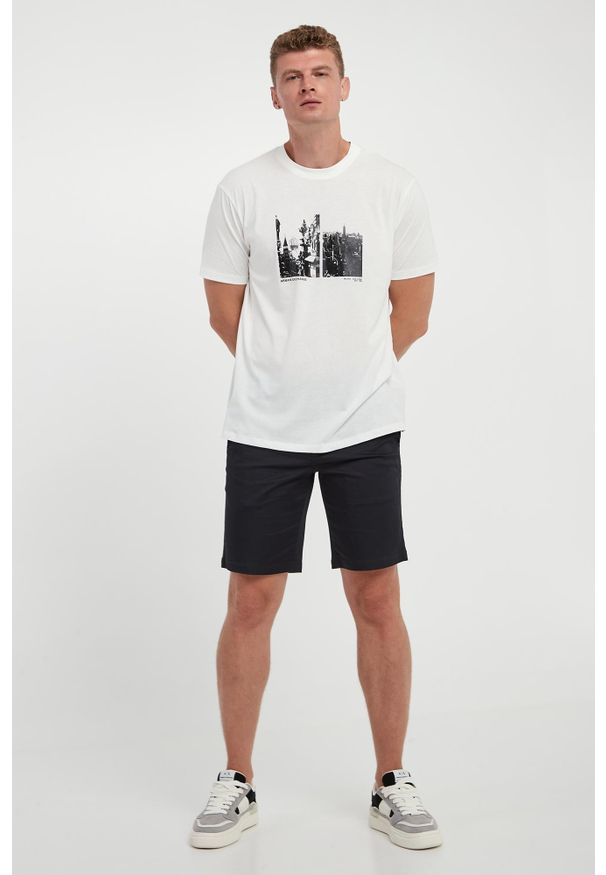 Armani Exchange - T-shirt męski z nadrukiem ARMANI EXCHANGE. Wzór: nadruk
