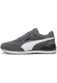 Adidasy Puma St Runner V4 Mesh, Dla obu płci. Zapięcie: sznurówki. Kolor: szary. Materiał: guma, syntetyk, tkanina, materiał. Szerokość cholewki: normalna. Sport: turystyka piesza
